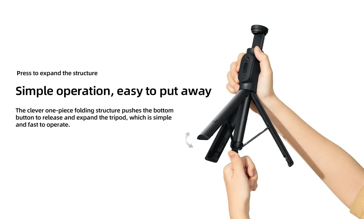 2025New Xiaomi Zoom Stand Selfie Stick 2 Bluetooth Remote Control One-click Zoom Rotate The Phone Holder Multi-functional Tripod