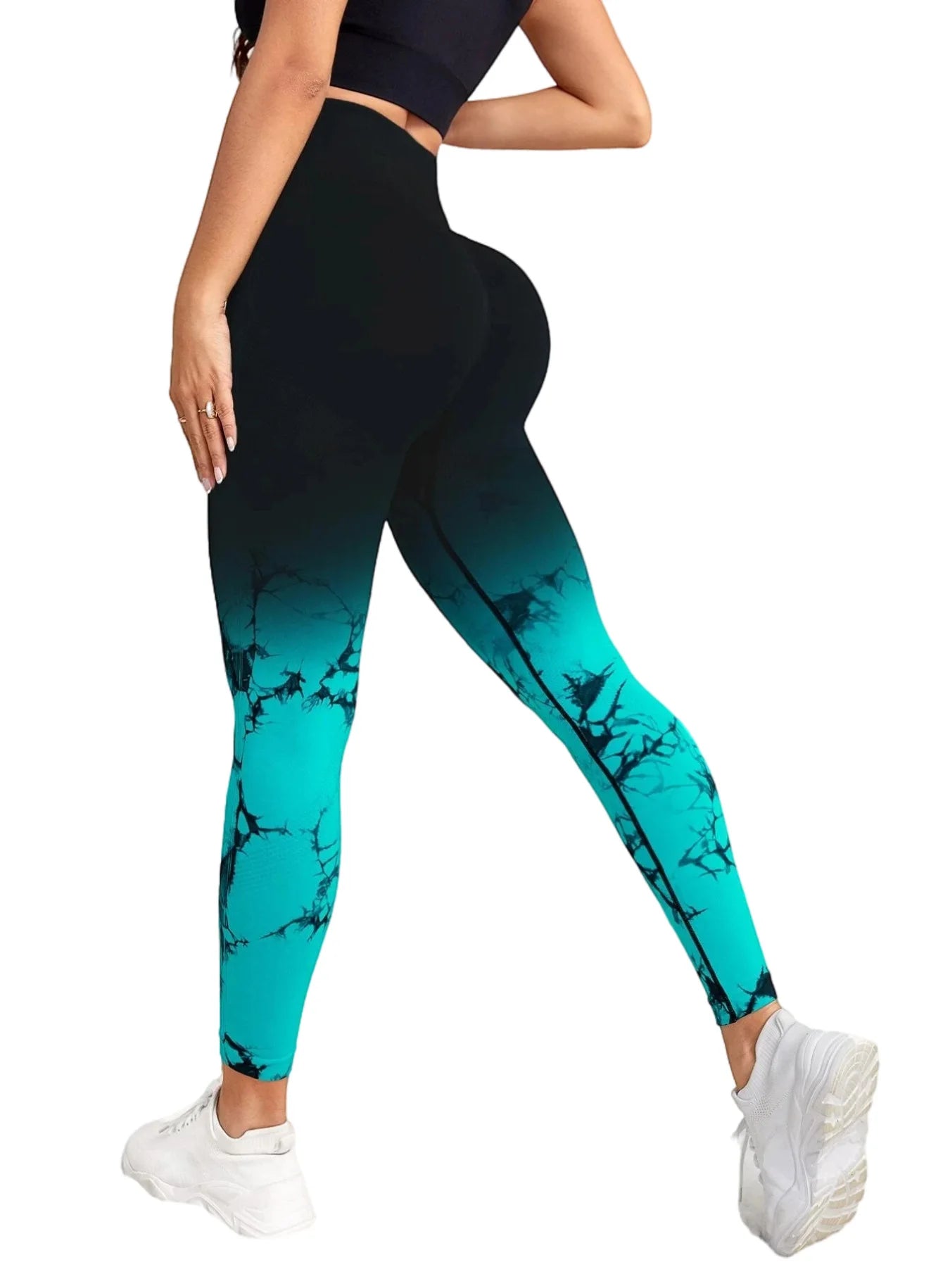 Yoga Pants Women Seamless Leggings Push Up Sports Fitness Joggings High Waist Gym Workout Scrunch Tie Dye Running Leggings