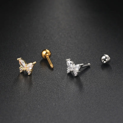 Tragus Piercing Earring For Women Butterfly Snake Daith Piercing Tragus Helix Ear Ring Cartilage Stainless Steel Earrings 1PC