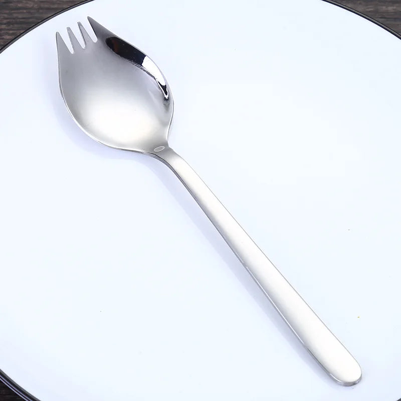 304 Stainless Steel Salad Spoon Fork Spoon Set Spoon Gift Fork Fruit Fork Soup Spoon Western Food Fork Spoon Children's Spoon