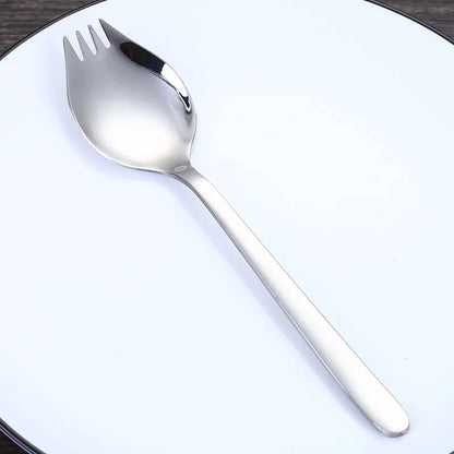304 Stainless Steel Salad Spoon Fork Spoon Set Spoon Gift Fork Fruit Fork Soup Spoon Western Food Fork Spoon Children's Spoon