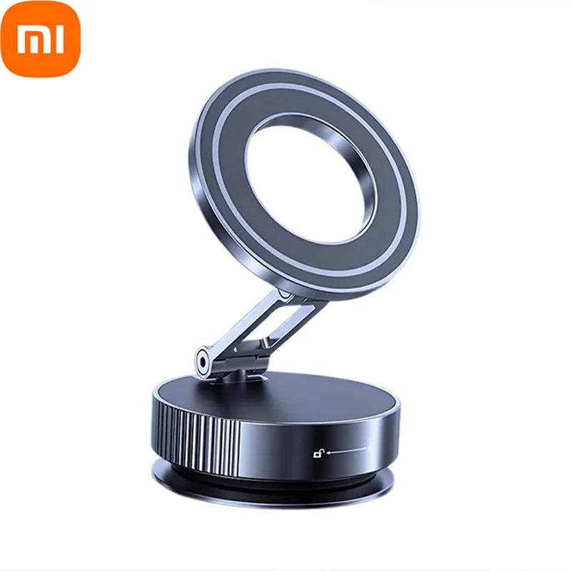 Xiaomi Car Mount Vacuum Magnetic Holder Foldable Strong Suction Stand For Cell Phone For iphone 16 15 12 13 14 Live Streaming