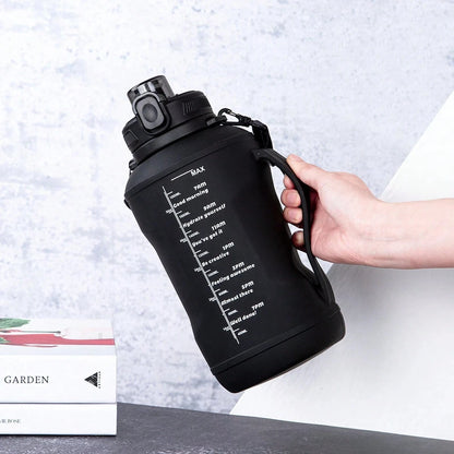 2L/64oz Silicone Water Bottles Collapsible Travel Water Bottle Roll Up Foldable Water Bottles With Straws Travel Camping Hiking