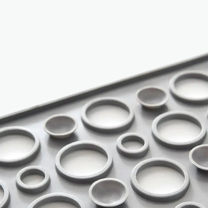 Slip Anti Mould Rubber Anti Slip Bath Mat with Drain Holes Machine Washable Antibacterial Resistant Shower Mat for Shower or Tub