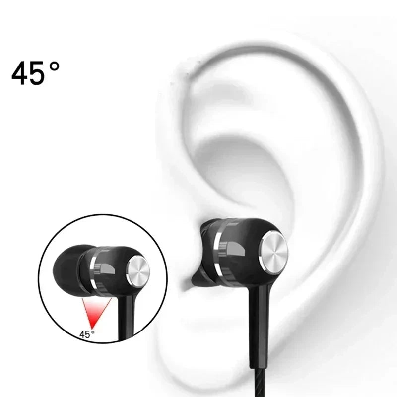 3.5mm Wired Earphone In-Ear Headset HIFI Heavy Bass Earbuds Monitor Sports Headset Stereo Music Gaming Headphone with Microphone