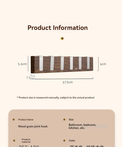 1Pc Row of Hooks, No Punching, Strong Load-bearing Door, Rear Hanger, Hat Rack, Used for Bedroom Door, Bathroom, Kitchen