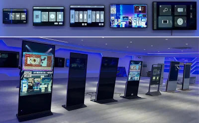 21.5-65 Inch Wall-mounted Digital Photo Frame Solid Wood Smart Advertising Machine Digital Electronic Art Painting LCD Screen