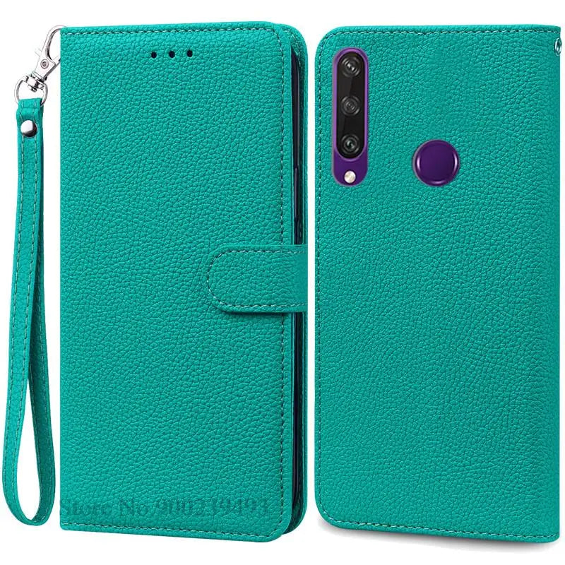 For Huawei Y6P Case Leather Wallet Flip Case For Huawei Y6p Case MED-LX9N Soft Full Cover Coque Fundas for Huawei Y6P Case
