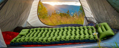 Camping Hiking Camp Sleeping Gears Air Mattresses Compact Ultralight Self-Inflating Camping Air Mattress Backpacking Hiking Tent