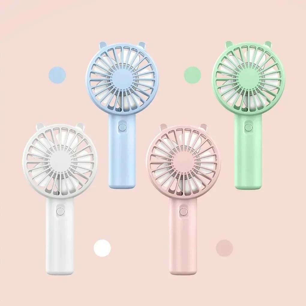 Mini Portable Cooling Fan Handheld Fan Small USB Rechargeable Eyelash Eyelash Mute Cooler Handheld Fan USB Rechargeable Desk
