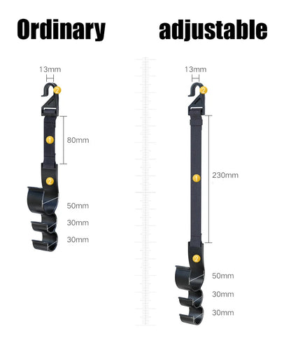 2pcs Car Back Seat Hook Multi-function Rear Seat Headrest Hanging Hook Umbrella Holder Seat Back Storage Interior Organizer