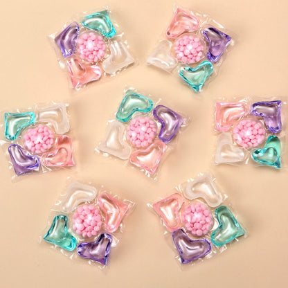 50-150Pcs 5 in 1 Beads Detergent Liquid Capsule Ball Multi-purpose Strong Detergent Laundry Cleaning Capsules for Home Dormitory