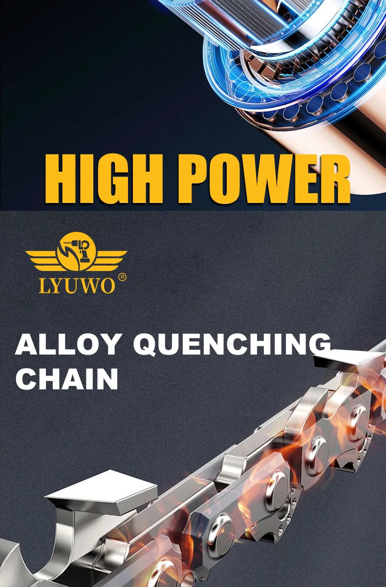 LYUWORechargeable Brushless Household Mini Electric Saw Handheld Saw Wood Cutting Saw Woodworking Saw Outdoor Electric Chain Saw