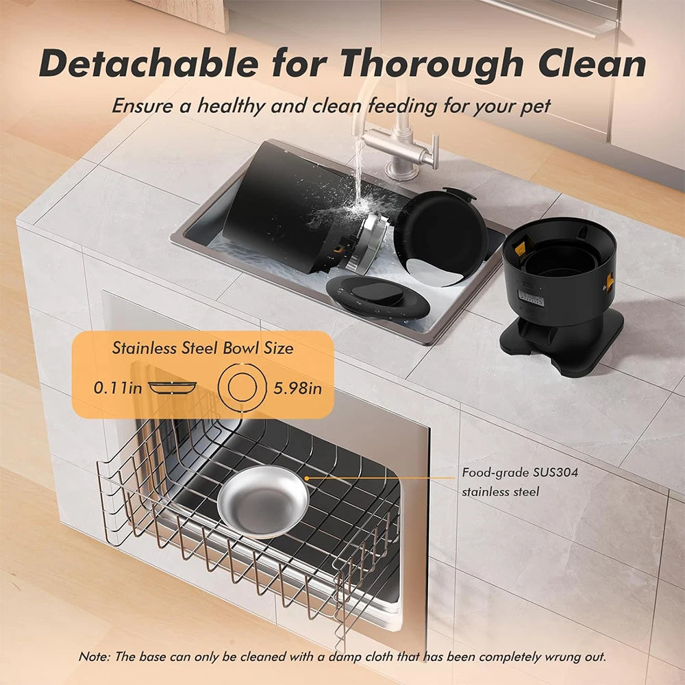 FURPIPI Automatic Pet Feeder 5L Smart Cat Food Kibble Dispenser Wi-Fi App Remote Control Auto Dog Feeder For Cat Pet Accessories