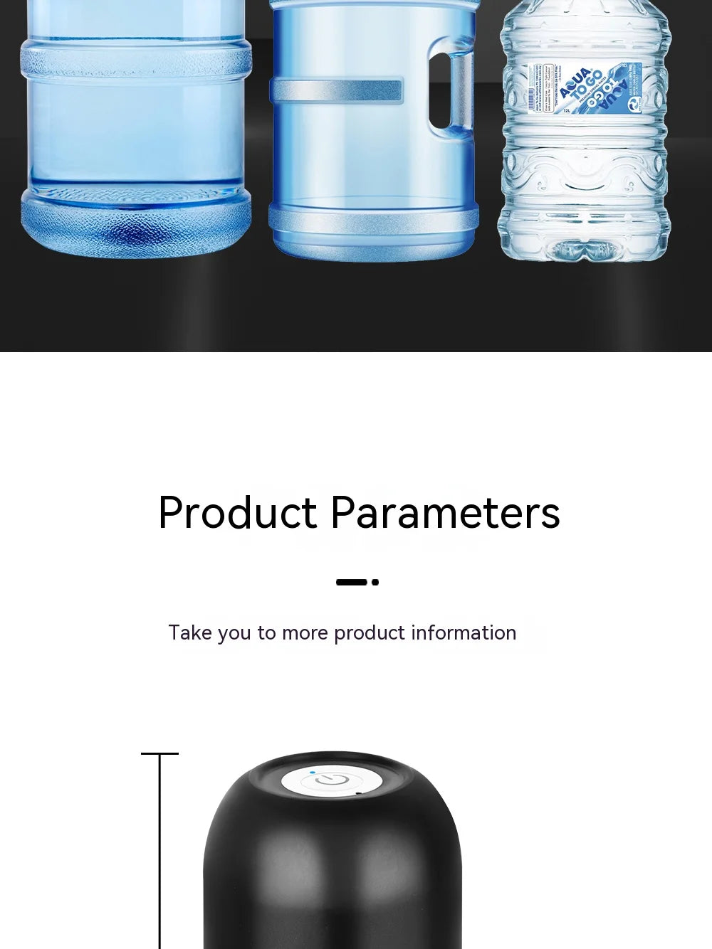 5 Gallon Water Bottle Dispenser USB Charging Automatic Drinking Water Pump Portable Electric Water Dispenser Water Bottle Switc