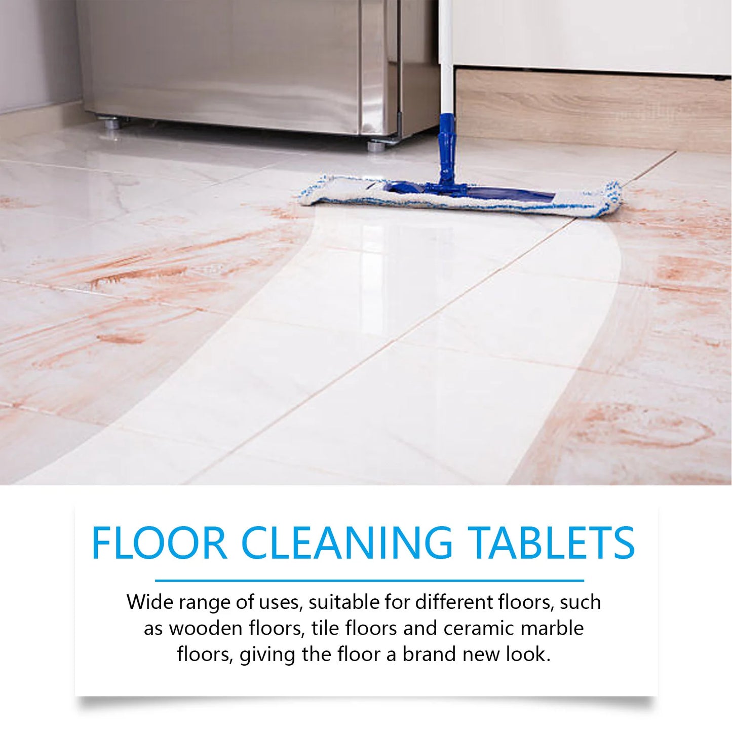 Floor Cleaning Tablets Floor Dirts Stains Remover Tile Descaling Brightening Ceramic Decontamination Floor Cleaner Detergent