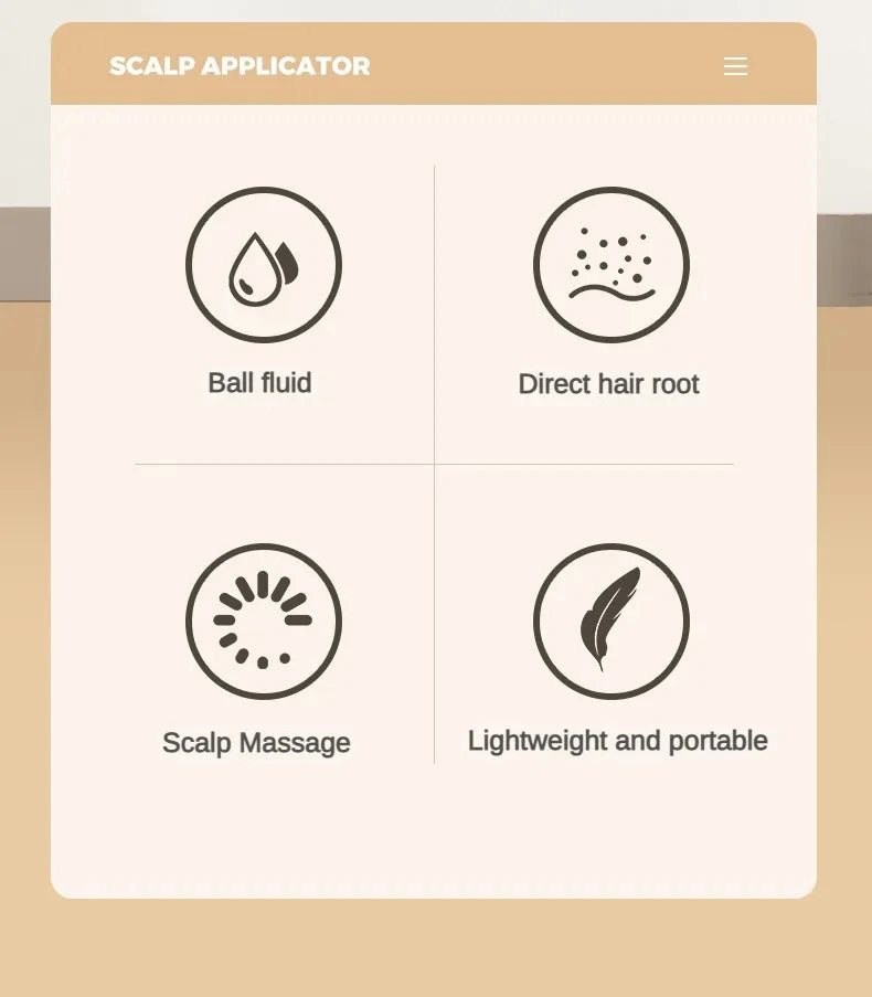 Scalp Applicator Liquid Comb Mini Scalp Massage Brush Hair Oil Applicator Bottle Liquid Guiding Combs Massager Hair Care Tools