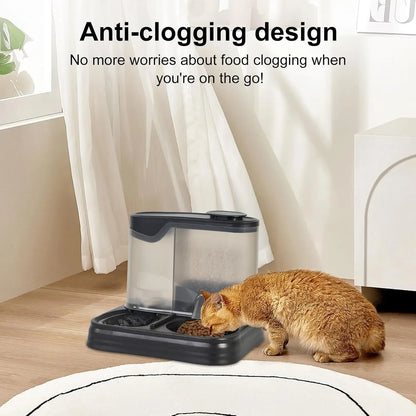 Automatic Cat Feeder FeederDog Feeder Automatic Suitable for Pets Such As Cats and Dogs Feeding and Drinking in One