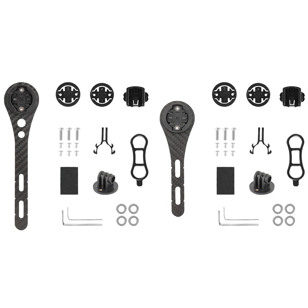 Carbon Fiber Bicycle Computer Holder Bike Handlbar Computer Mount Cycling Speedometer Support Holder Computer Mount For Garmin