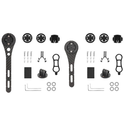 Carbon Fiber Bicycle Computer Holder Bike Handlbar Computer Mount Cycling Speedometer Support Holder Computer Mount For Garmin