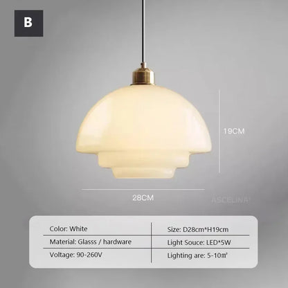 Nordic  Glass Pendant Lamp Art Decorative Dinning Room Lamp Kitchen Island Bedrrom Bedside LED E27 Modern Light Fixtures