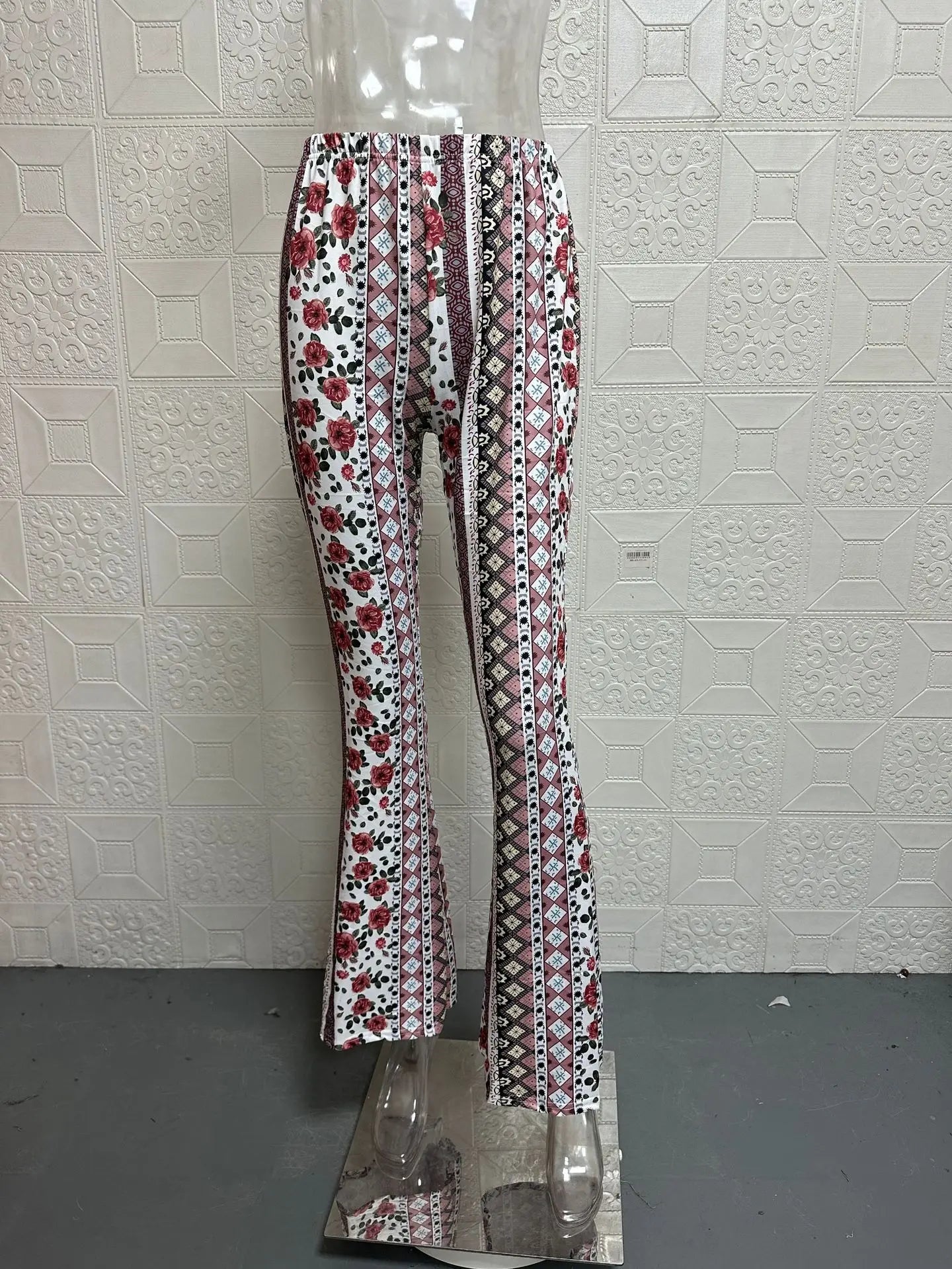 Womens Boho Pants Flare Leggings Hippie Harem Pants Yoga Pants Comfy Bohemian Flowy Hippie Clothes Trousers Bottom Palazzo Pants