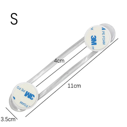 Transparent Strap Baby Safety Cabinet Lock Children Kids Finger Protection Cabinet Refrigerator Door Lock Buckle Anti-pinch Lock