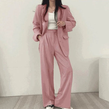 Suit Jacket Casual Office Lady Elegant Solid Single-breasted Women Blazer