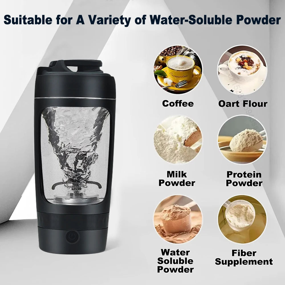 Portable Blender Bottles Electric Protein Powder Shaker Bottle Automatic Mixing Cup Electric Shaker Bottle Powdered Milk Shaker