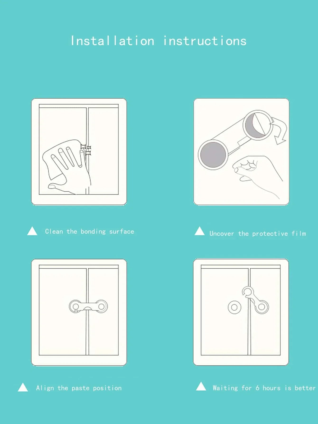 Multifunctional Safety Cabinet Door Lock Baby Safety Drawer Door Buckle Anti-Pinch Home White Bathroom Refrigerator Lock