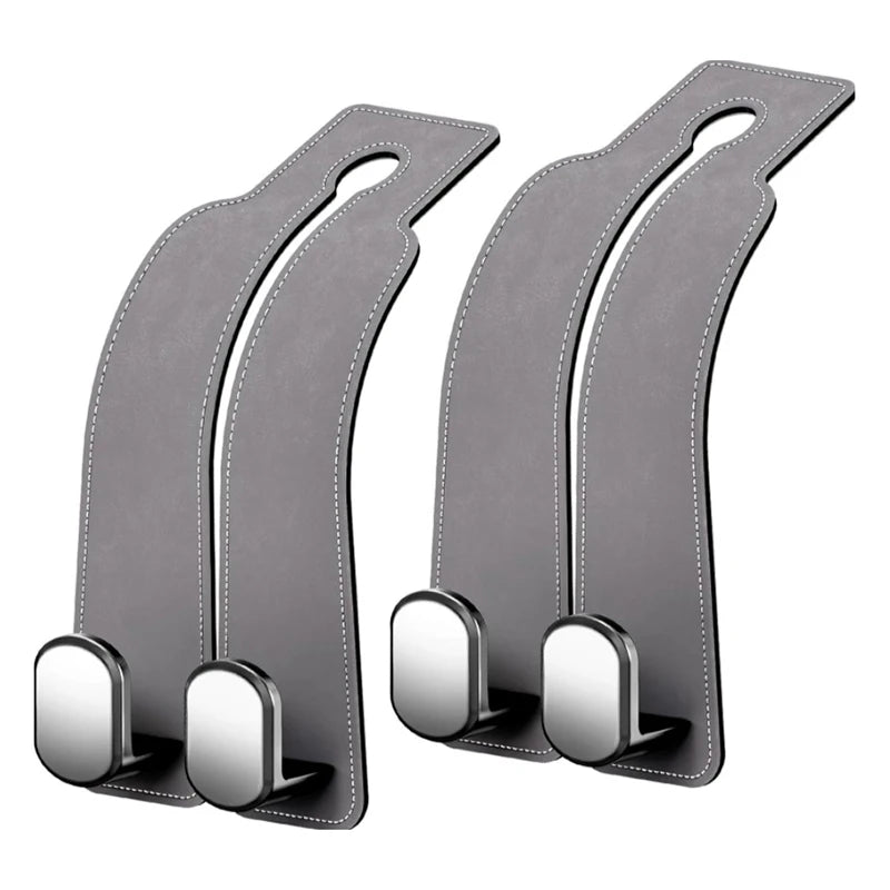 2 in 1 Car Hook For Car Rear Seat Back Hooks Headrest Hanger Clip Universal Double Hooks Holder Storage Car Interior Accessories