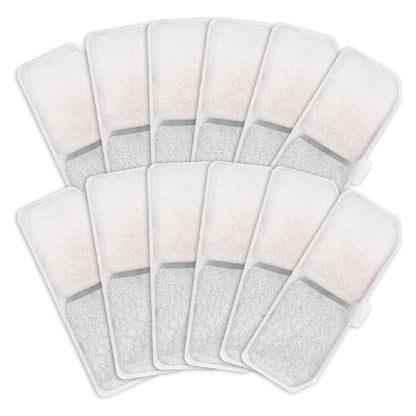 6/12Pcs Cat Fountain Filters Set Pet Water Fountain Filters Replacement Activated Carbon Filter Cat Dog Drinking Fountain Filter