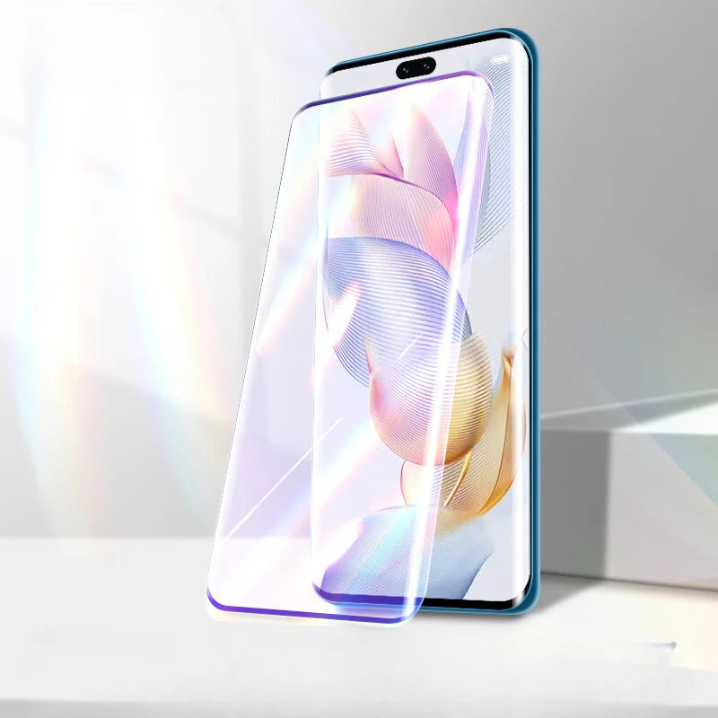 9H Tempered Glass For Huawei Honor 90 Pro 3D Curved Screen Protector On Honor90 90Pro Clear Anti Blue Light Glass