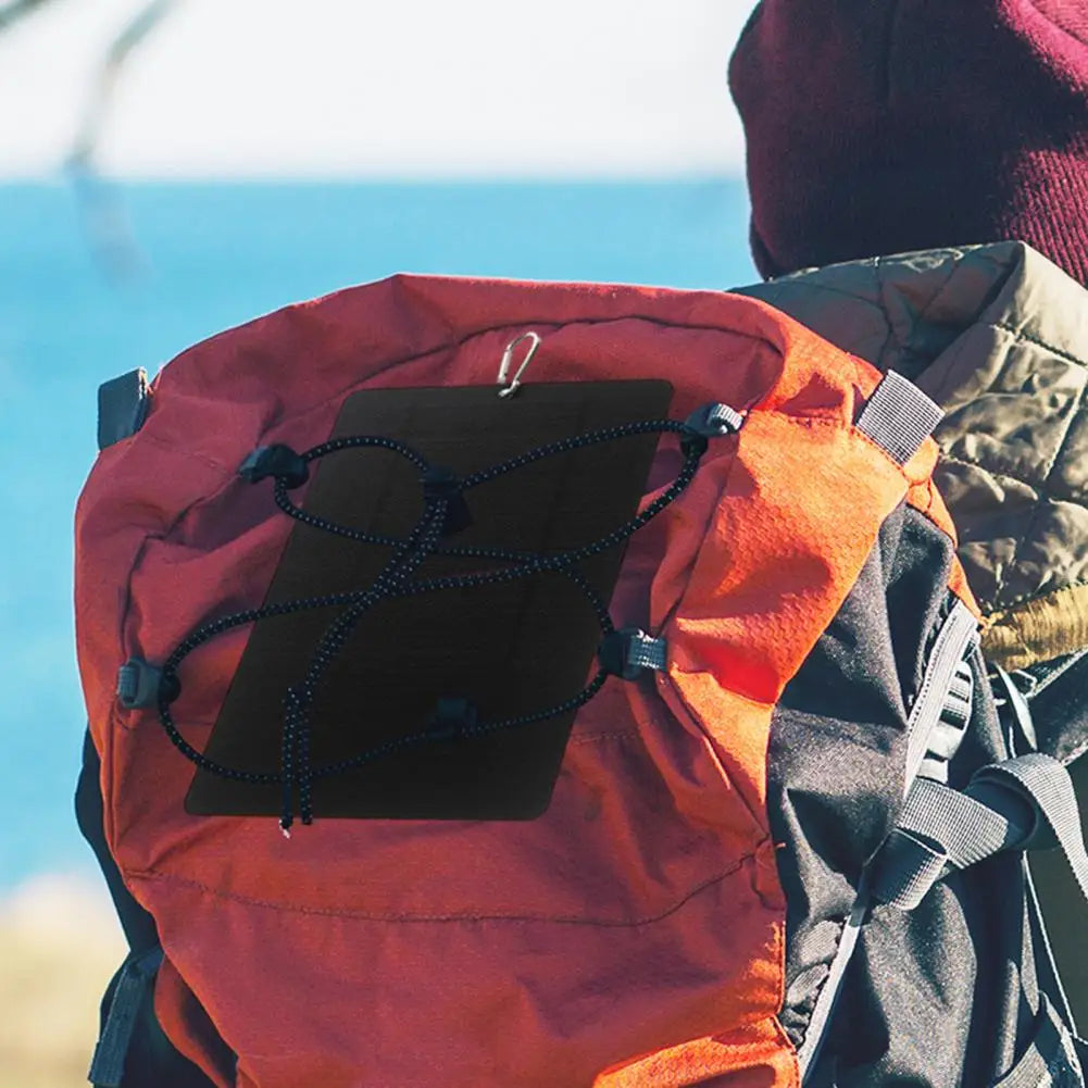 Solar Panel Charger High Conversion USB Output Universal Portable Foldable 7W/5V Phone Fan Solar Charger for Camping Hiking