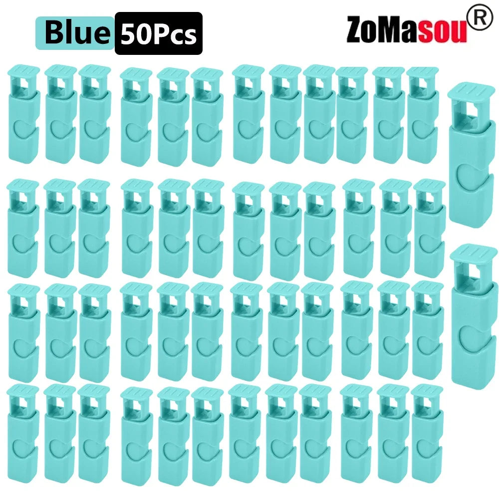 50/1Pcs Reusable Food Sealing Clips Bread Storage Bag Clips For Snack Wrap Bags Spring Clamp Kitchen Organization Sealing Clamp