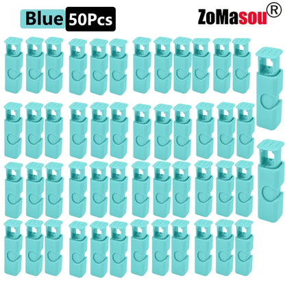 50/1Pcs Reusable Food Sealing Clips Bread Storage Bag Clips For Snack Wrap Bags Spring Clamp Kitchen Organization Sealing Clamp