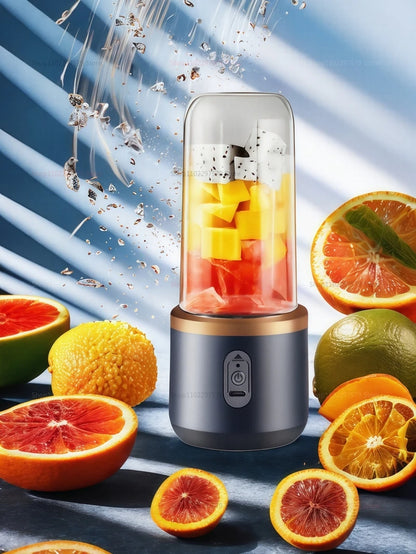 Portable Juicer Cup 6 Blade Blender Household Fruit Juicer Smoothie Mixer Machine USB Rechargeable Juice Extractor Kitchen Tool