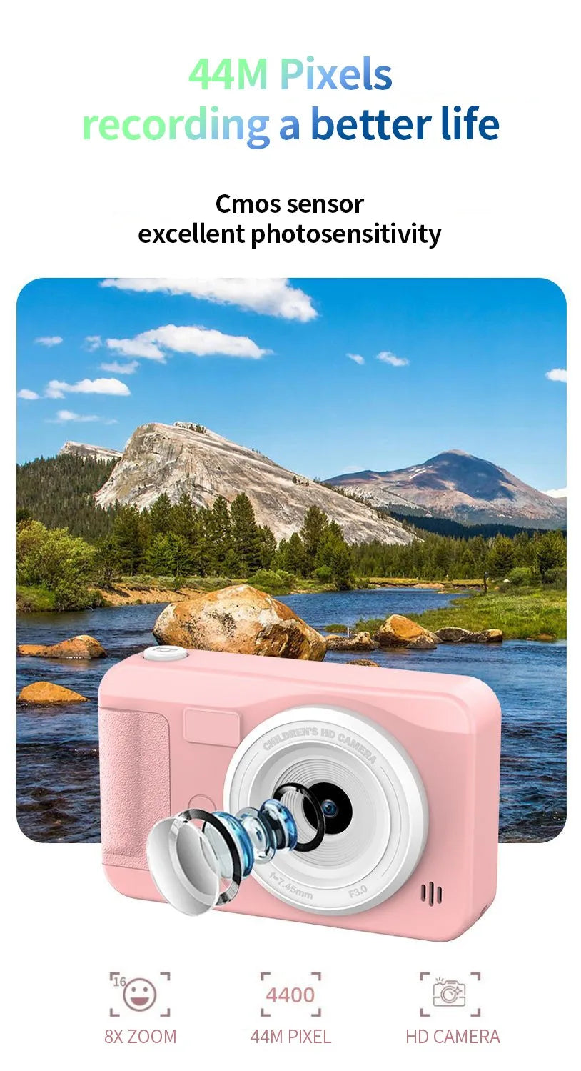 4K Digital Camera 44 Megapixels High-Definition Photography Travel Selfie Camera Entry-Level Small Students Campus Selfie camera