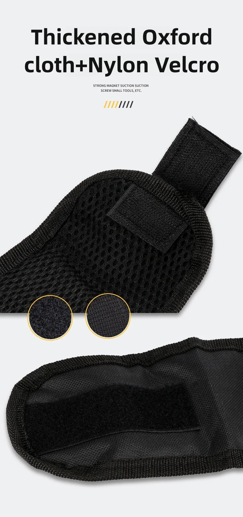 Magnetic Wristband with Super Strong Magnets Holds Screws, Nails, Drill Bit. Unique Wrist Support Design Cool Handy Gadget Gifts