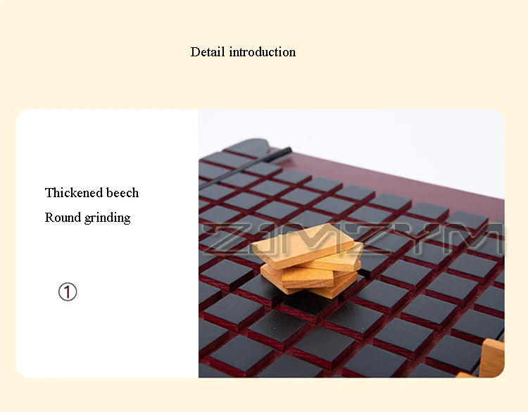 Wooden Checkers Board Tabletop Games Chess Two-Player Game Board Set Travel Portable Chess Game Sets Interactive Game For Family