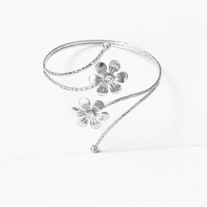 1PC Light Luxury Double Flower Curtain Buckle Gold Silver Curtain Holder Metal Curtain Strap Modern Minimalist Curtain Clip