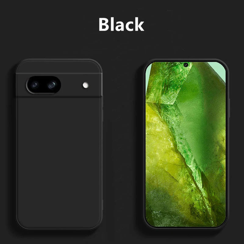 For Google Pixel 8a Case For Google Pixel 8a Case Funda Liquid Soft Silicon Para Bumper Phone Back Cover For Google Pixel 8a