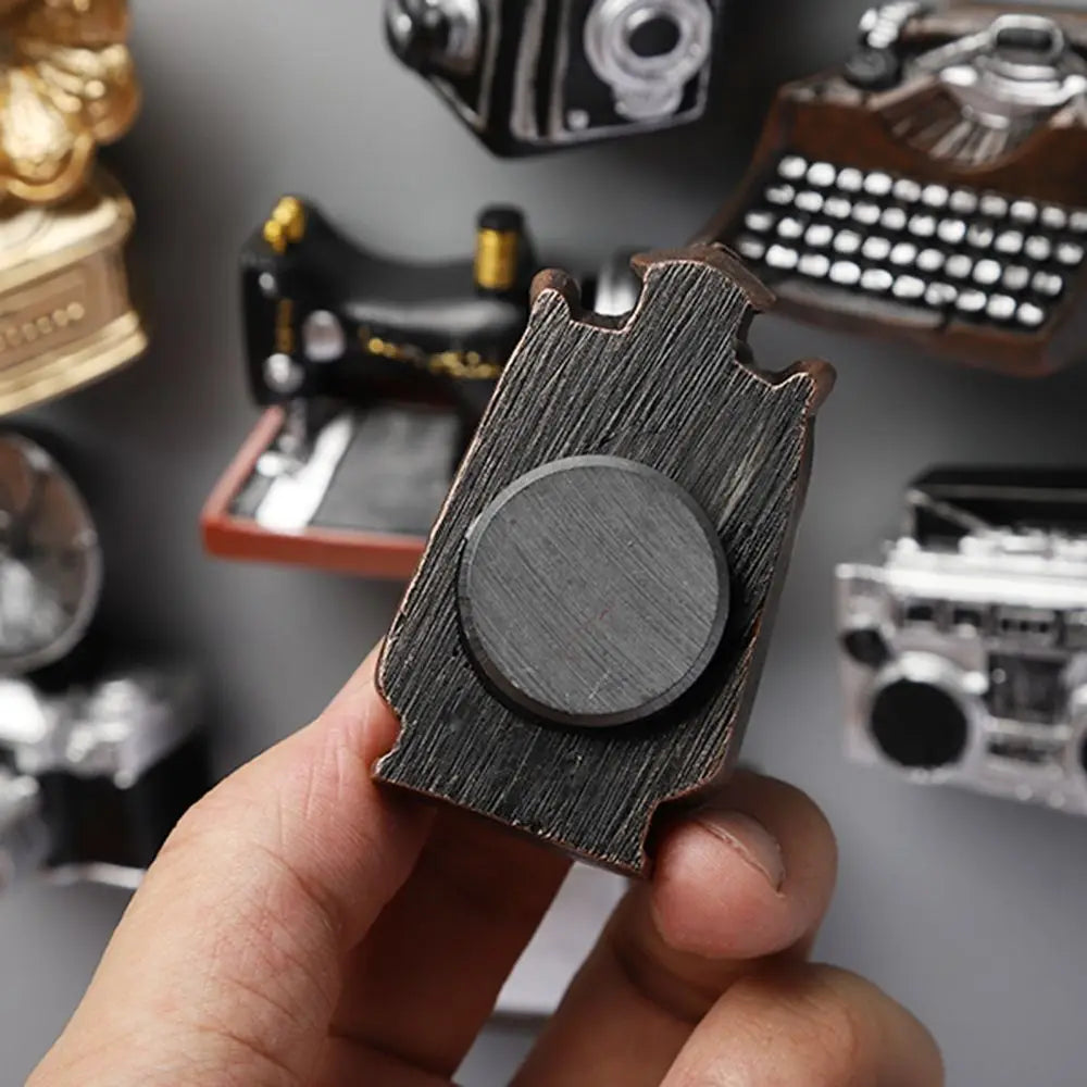 Household Retro Fridge Magnets Mini Personality Creative Refrigerator Magnetic Stickers Creative Home Decoration Accessories