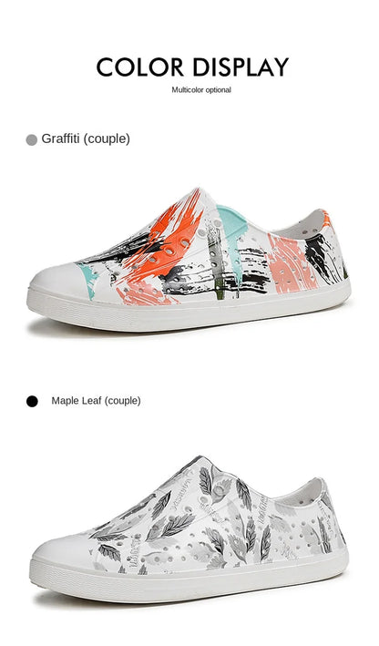 Kid Boy Girl Garden Cave Shoe Child Sandal Women Garden Sandals Graffiti Diy Casual Outdoor EVA Beach Summer Sandal Holey Shoes