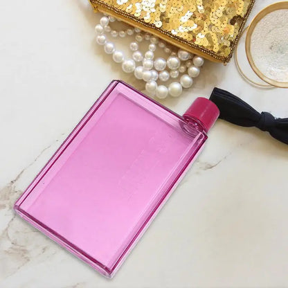 Flat Bottle Portable Stylish Drink Bottle BPA Free Water Bottle 350ml/420ml Book Drink Water Bottle For Sports Travel School