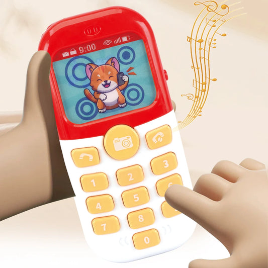 Smartphone Toys, Baby Phone with Music and Light Sound Interact Simulate Making Phone Calls, Gifts for Kids not Include Battery