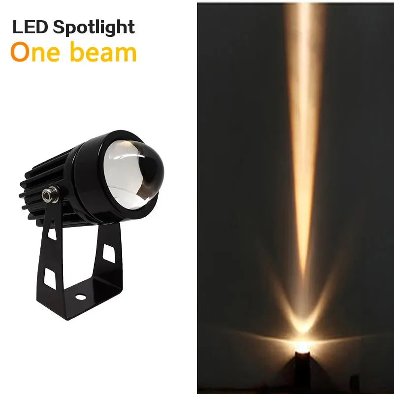 LED de pared para exteriores, iluminación de paisaje de 9W, 12W, 220V, rojo, verde, azul, RGB, IP66, impermeable, luces de un h