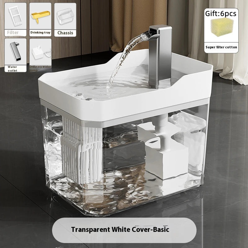Cat Water Fountain Cat automatic water dispenser filters circulating flowing water intelligent pet automatic water dispenser