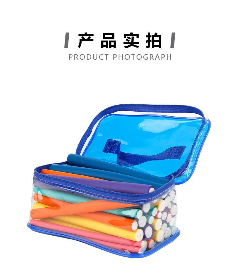 42pcs Flexible Hair Curling Rod Hair Curler Makers Soft Foam Bendy Twist Curls Flexi Rollers Styling Tools Hair Roller No Heat