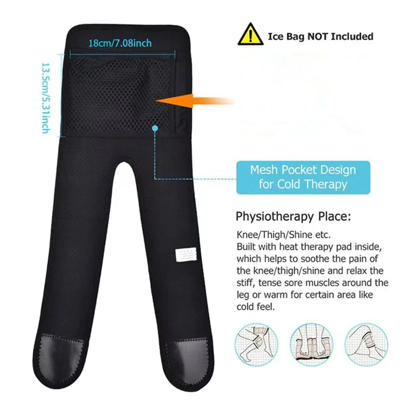 New Electric Heating Knee Pads Relieve Pain Relief Support Brace Therapy Joint Injury Recovery Rehabilitation For Arthritis Leg